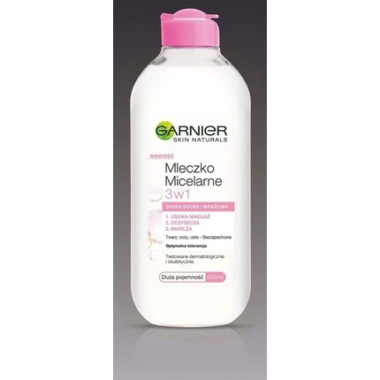

Мицеллярное молочко Garnier Skin Active, увлажняющая очищающая вода 3-в-1, 400 мл