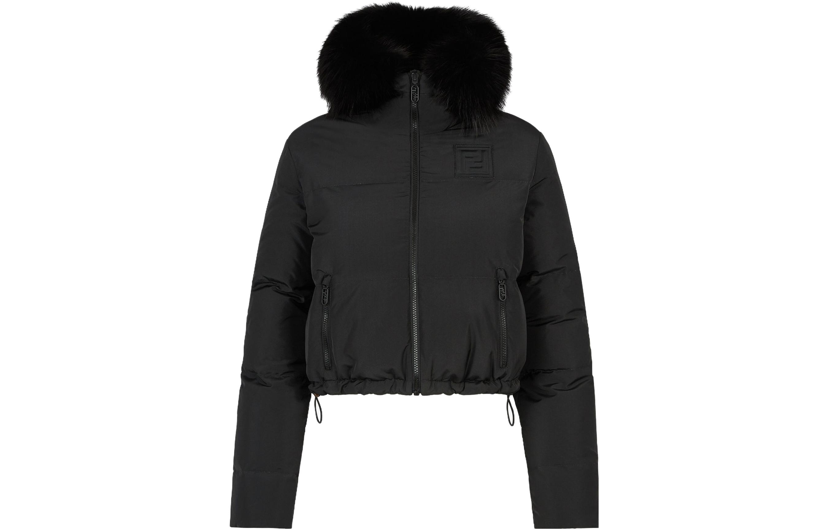 

Пуховик женский черный FENDI