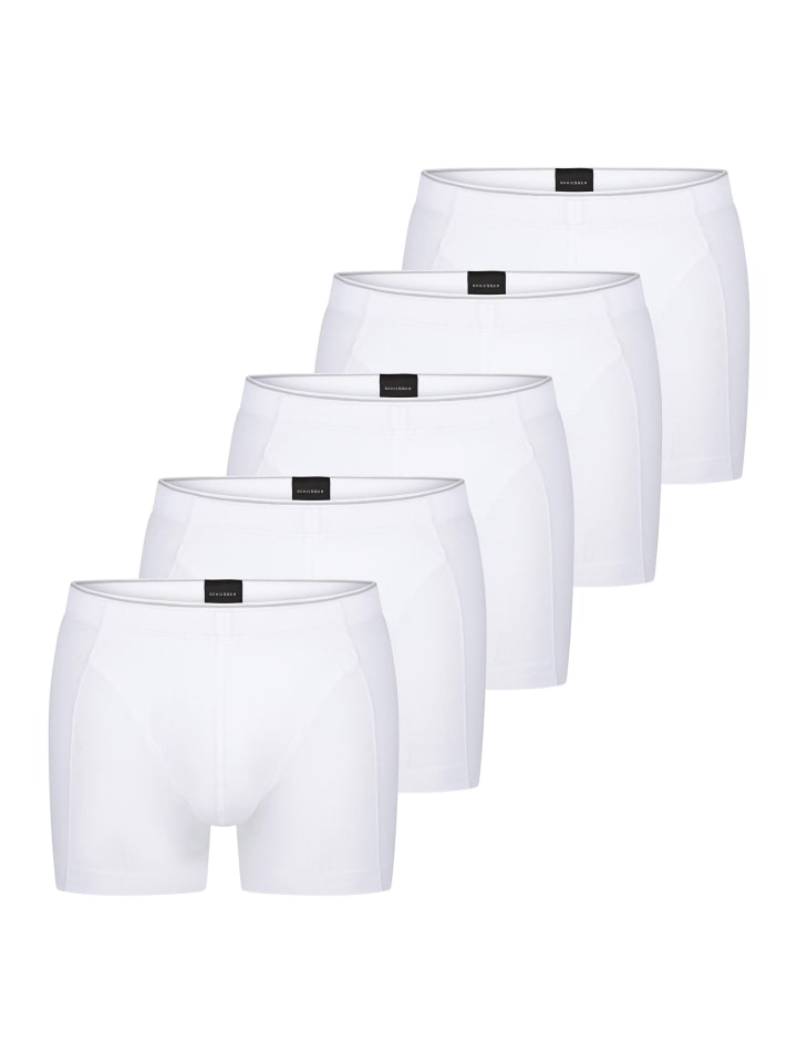 

Schiesser Ретро шорты/брюки из органического хлопка 95/5 Originals белого цвета