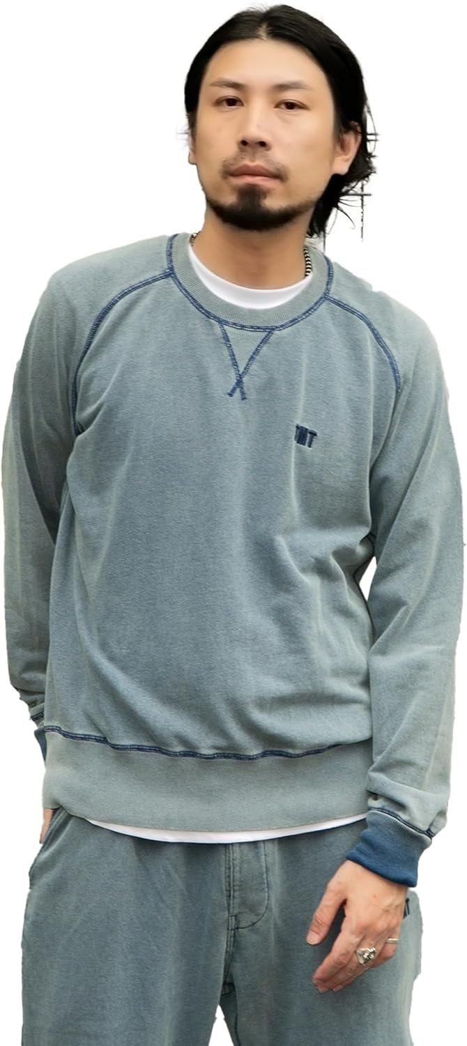 

Толстовка с длинными рукавами TMT TSWF2503 (винтажная обработка, логотип бренда), мужская