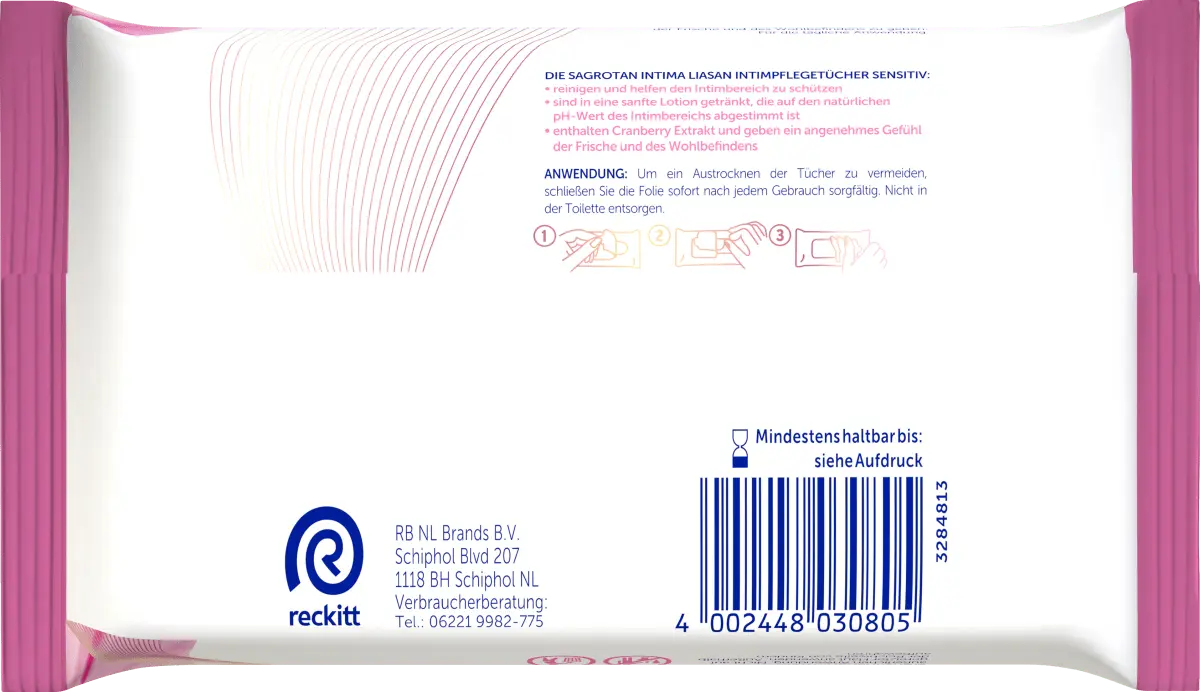Салфетки для чувствительной интимной гигиены 30 шт. Intima Liasan — фото 4