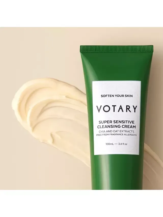 Крем для лица Votary — Очищающий для чувствительной кожи с экстрактами чиа и овса, 100 мл — фото 4