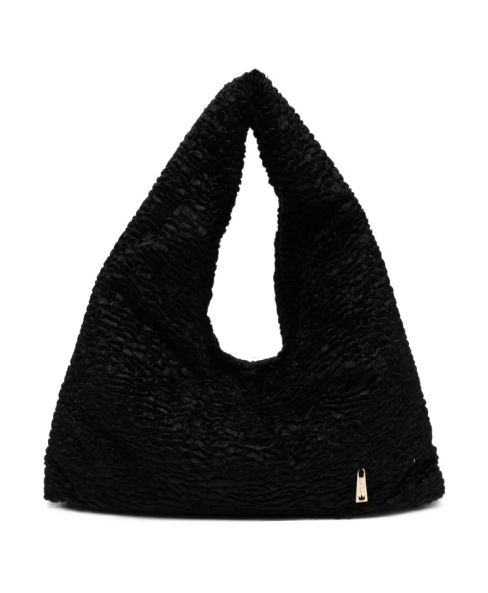 

Структурированная черная треугольная сумка с ручкой La Milanesa, черный