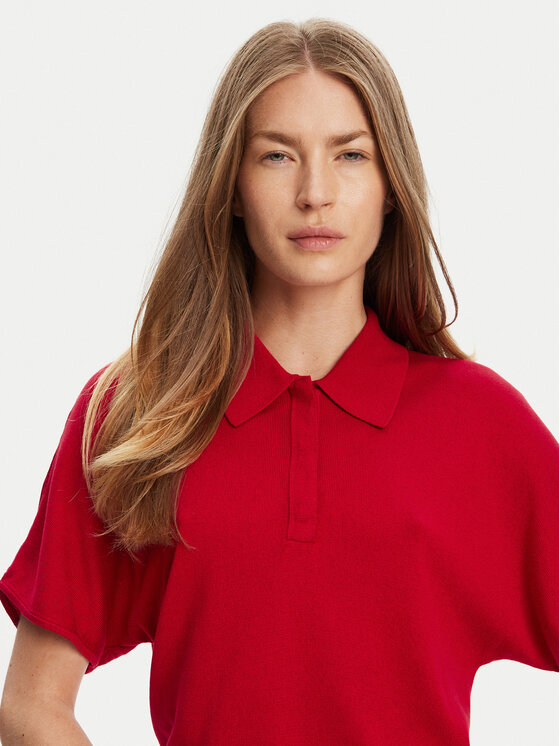 Рубашка поло стандартный крой WW0WW45652 Tommy Hilfiger, красный — фото 4