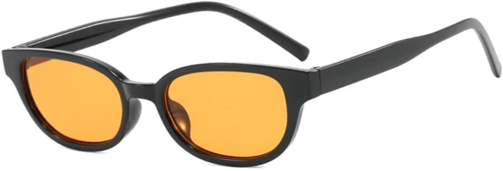 

Солнцезащитные очки с защитой от УФ-излучения UV400 | Легкая оправа овальной формы | Линзы конфетных цветов для занятий спортом на открытом воздухе и вождения DSVIGF, Black Orange