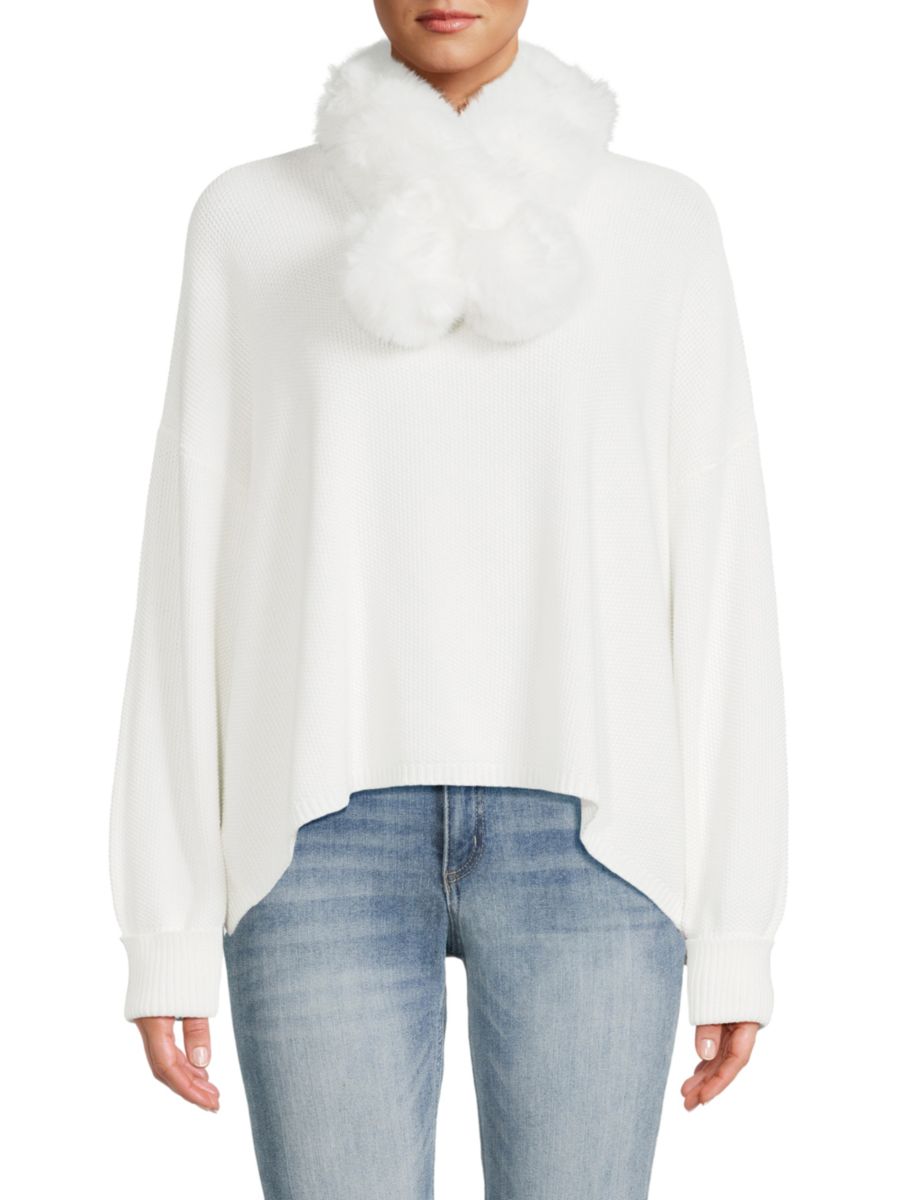 

Шарф из искусственного меха BELLE FARE, белый