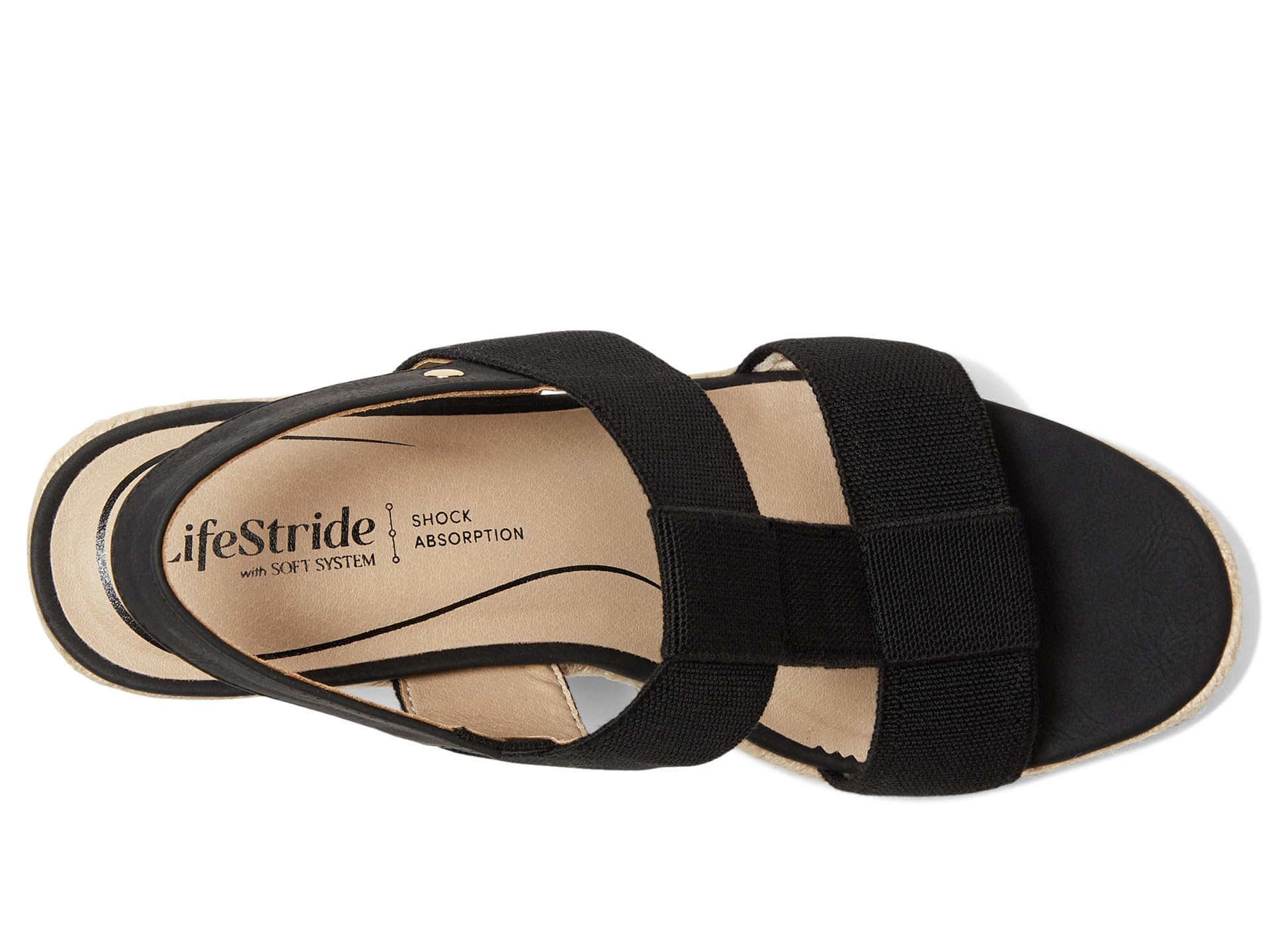 Сандалии LifeStride Tallulah, цвет Black Faux Leather 2 — фото 2