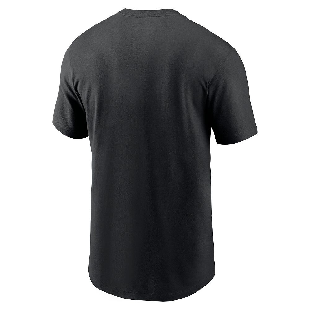 Мужская черная футболка Nike Baltimore Ravens Primetime Wordmark Essential, цвет Rav Black — фото 4