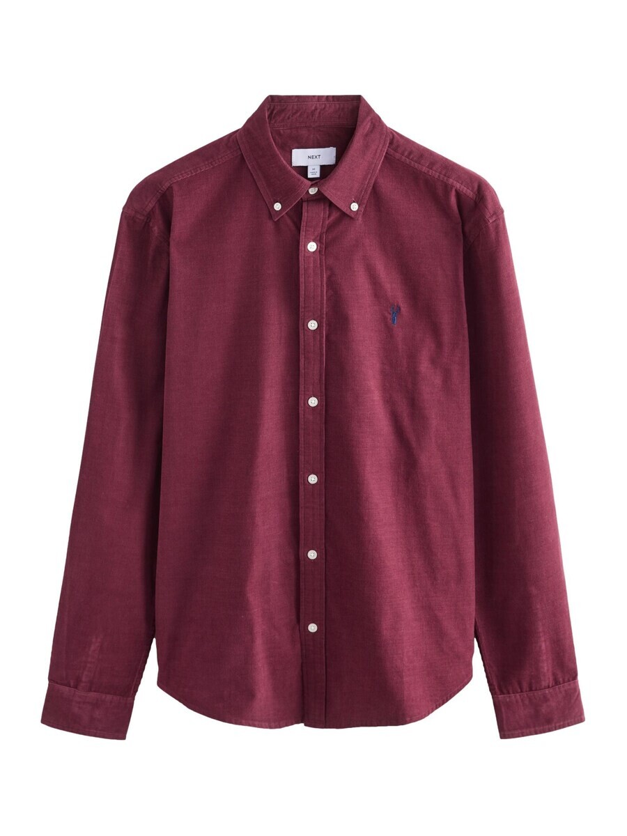 

Повседневная рубашка Next Regular fit Button Up Shirt, бордовый