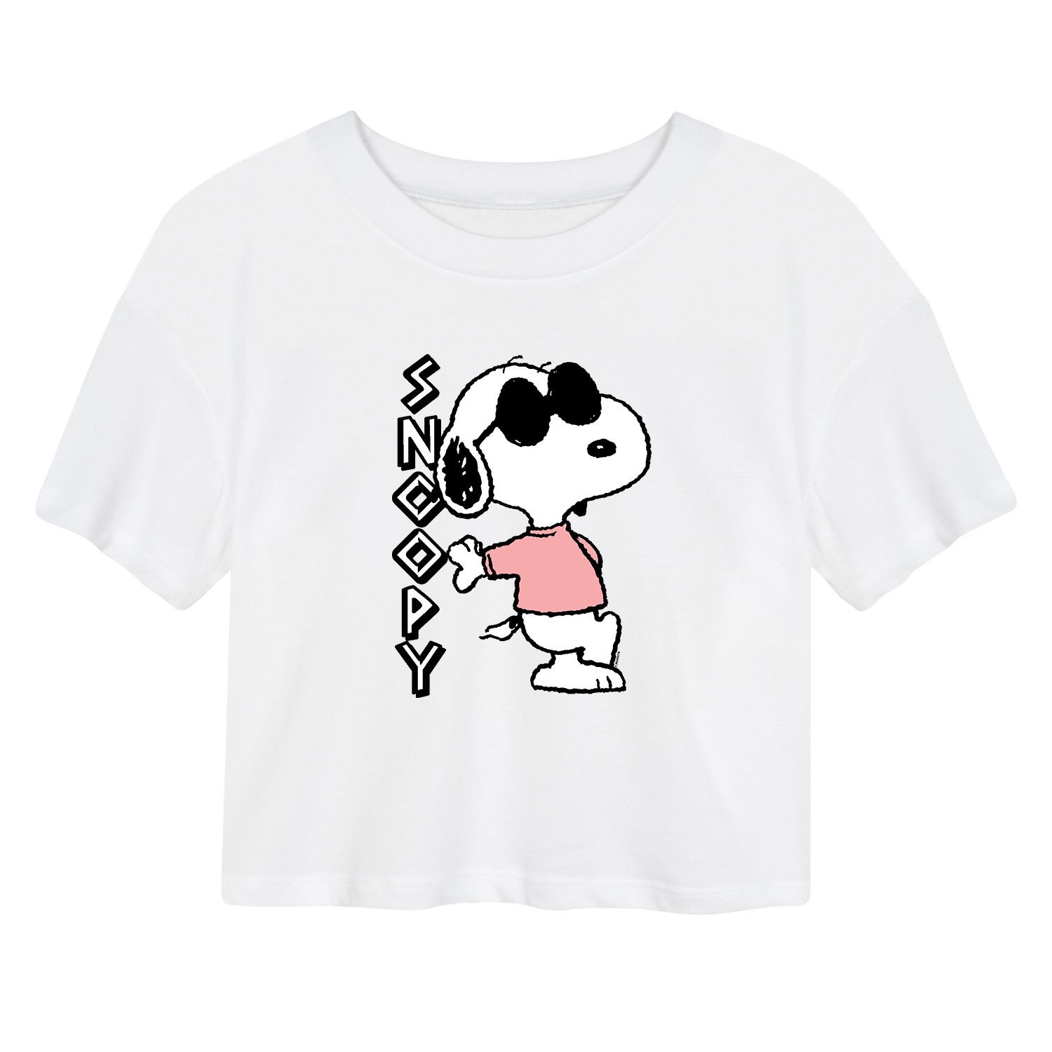 

Детская укороченная футболка Peanuts Snoopy Cool с графическим рисунком Licensed Character