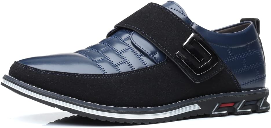 

Мужские повседневные лоферы Классические деловые кожаные лоферы Удобные дышащие кроссовки Aqixidx, Bluec