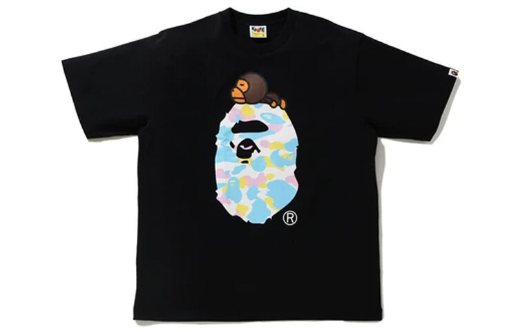 

Футболка Ape Head Series для мужчин A Bathing Ape, голубой