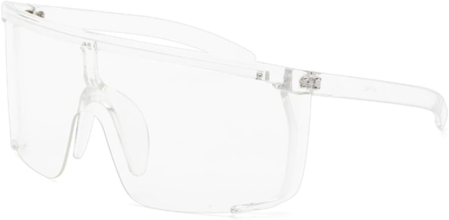 

Крупные квадратные спортивные солнцезащитные очки для женщин и мужчин, модные прямоугольные солнцезащитные очки для мужчин, цельные солнцезащитные очки WNCKSQ, C12 Transparent