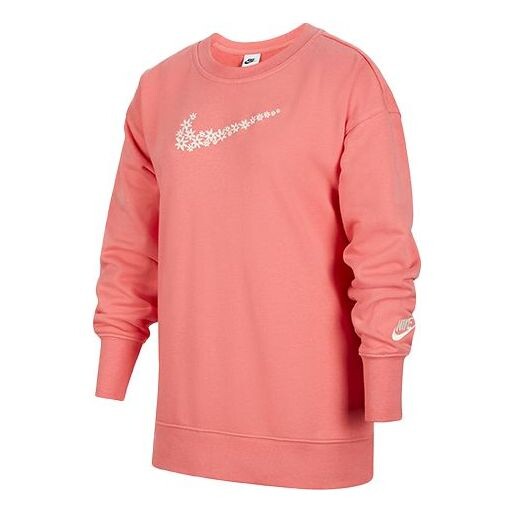 

Толстовка loose casual pullover long sleeves girls pink Nike, розовый