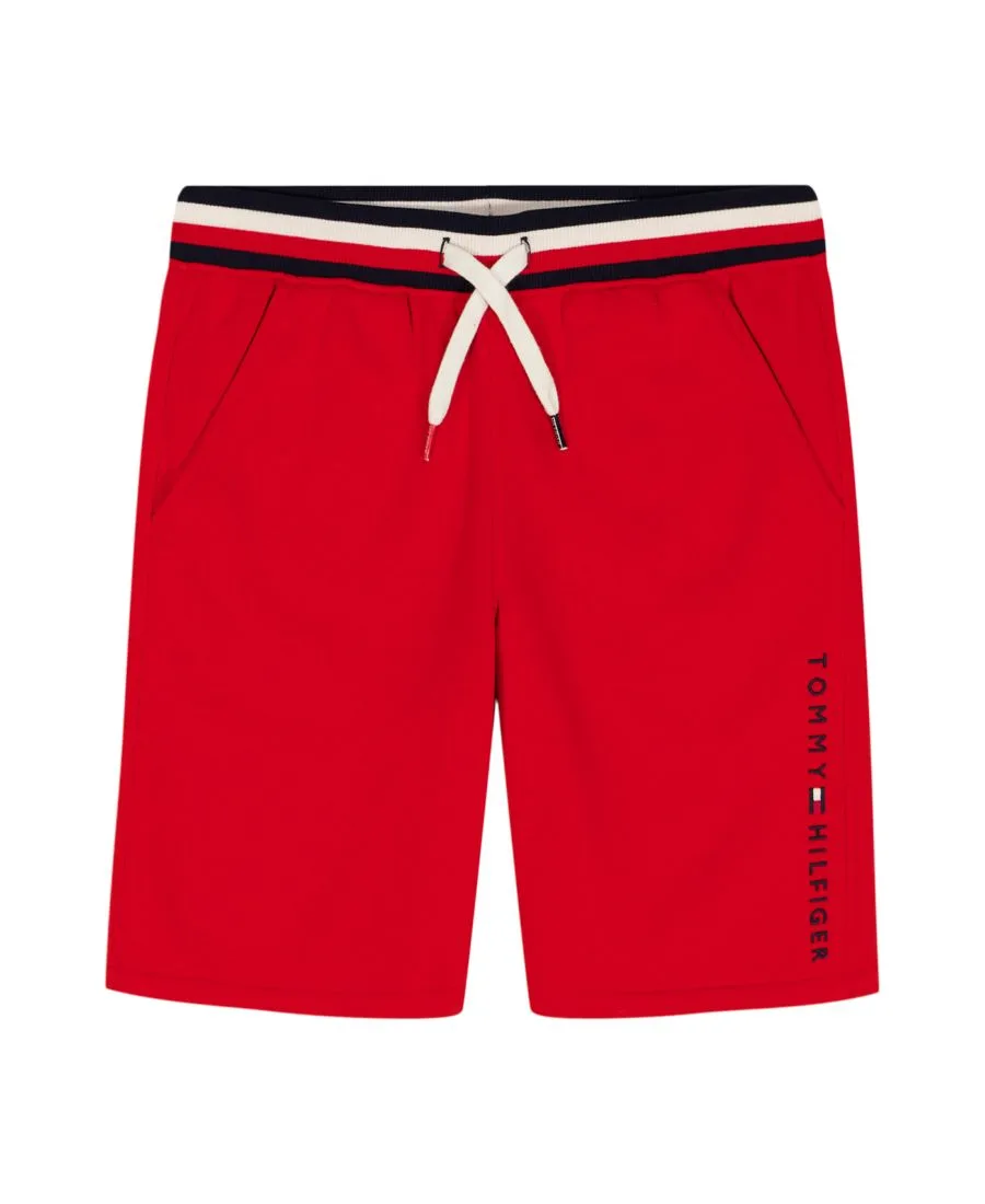 Детские шорты Tommy Knit Pull-On Shorts для мальчиков 8-20 лет Tommy Hilfiger, tommy красный — фото 3