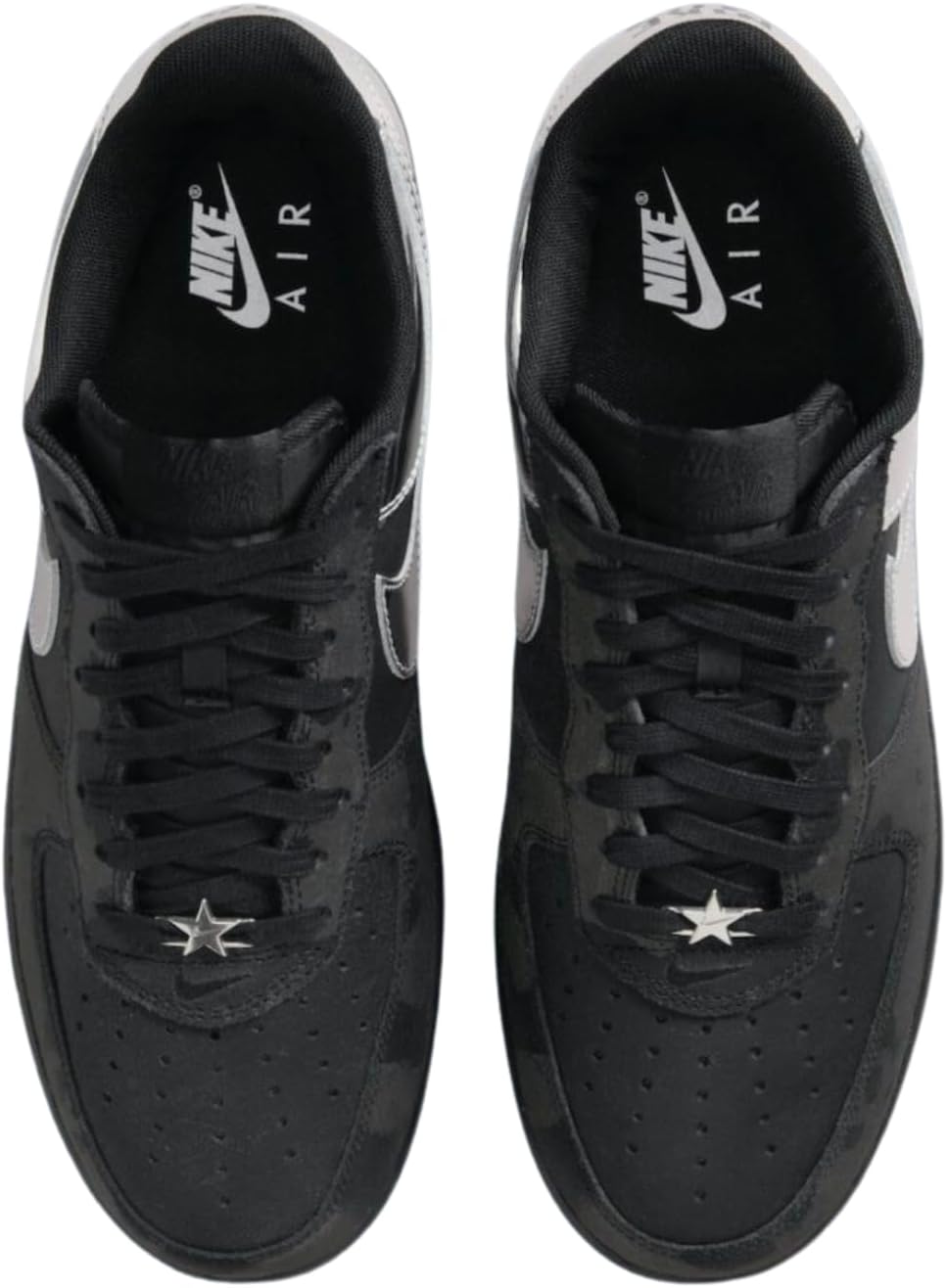 Мужские кроссовки Nike Air Force 1 Low Retro, черный — фото 4