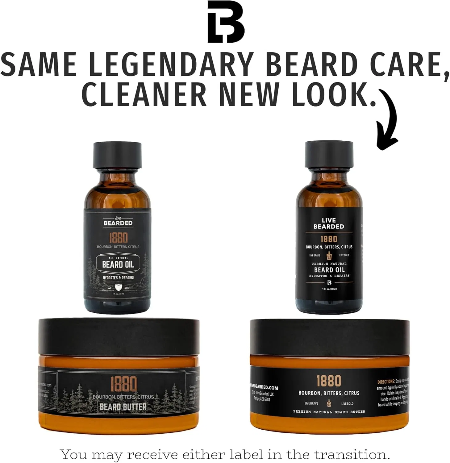 Набор для ухода за бородой Live Bearded 1880 10 fl oz — фото 2