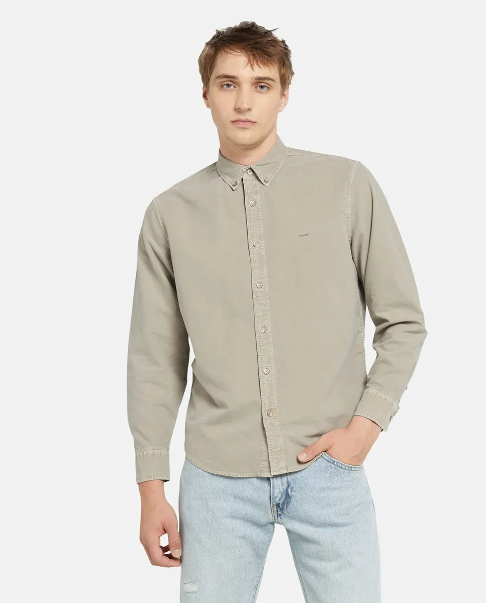 

Мужская свободная хлопковая рубашка Levi's, хаки