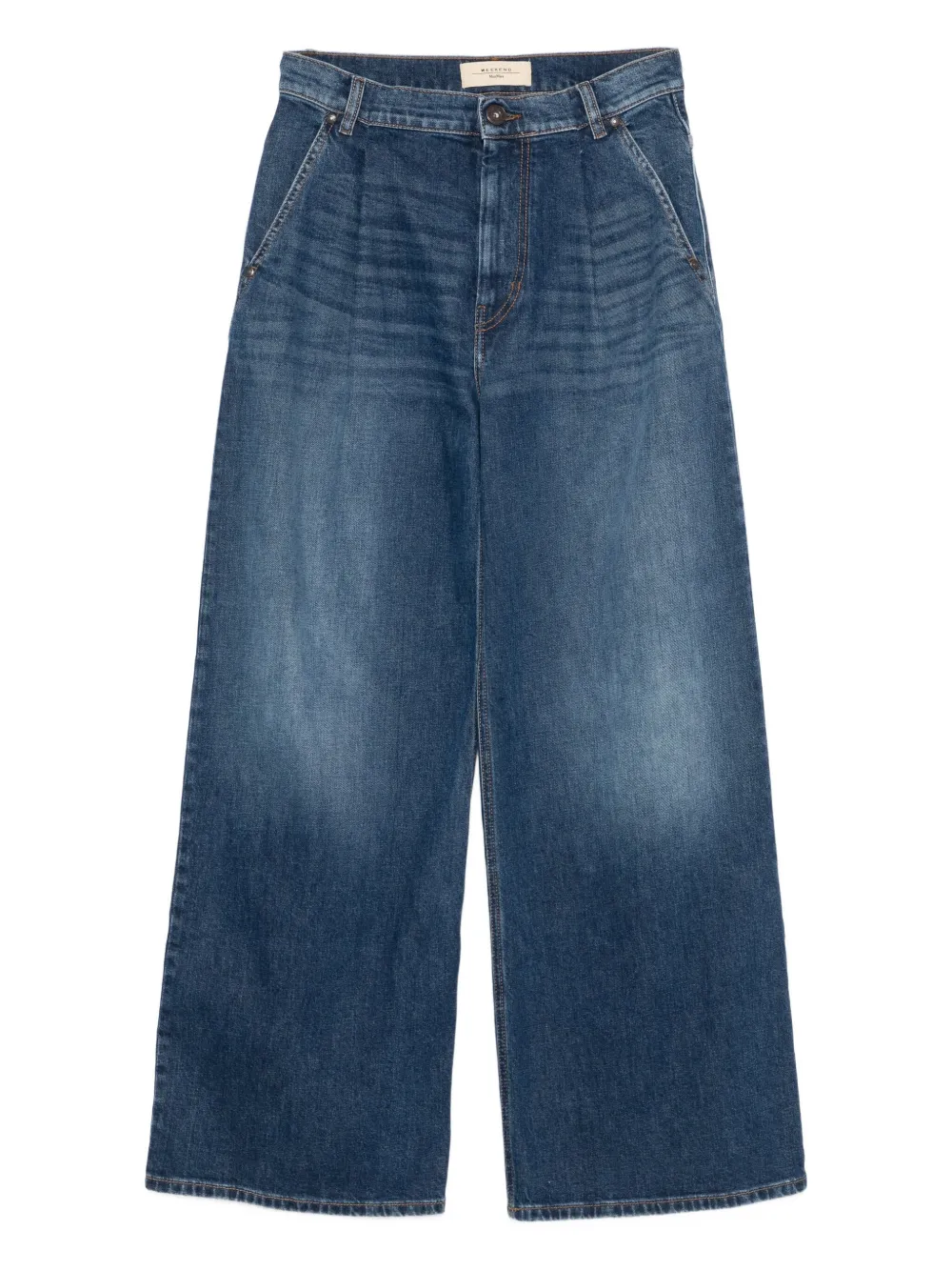 

Джинсы со складками Weekend Max Mara, синий