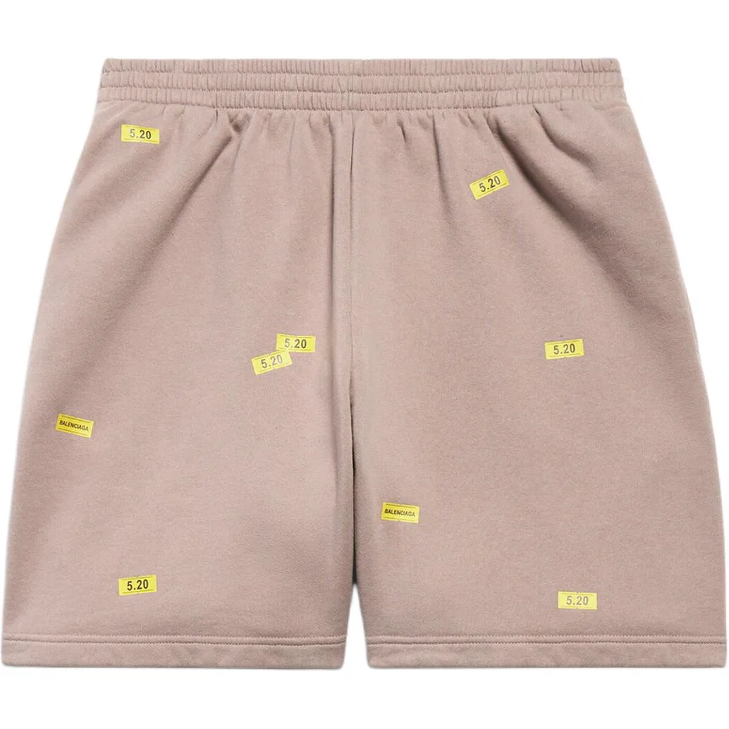 Брюки повседневные прямого кроя Balenciaga Taupe/Yellow