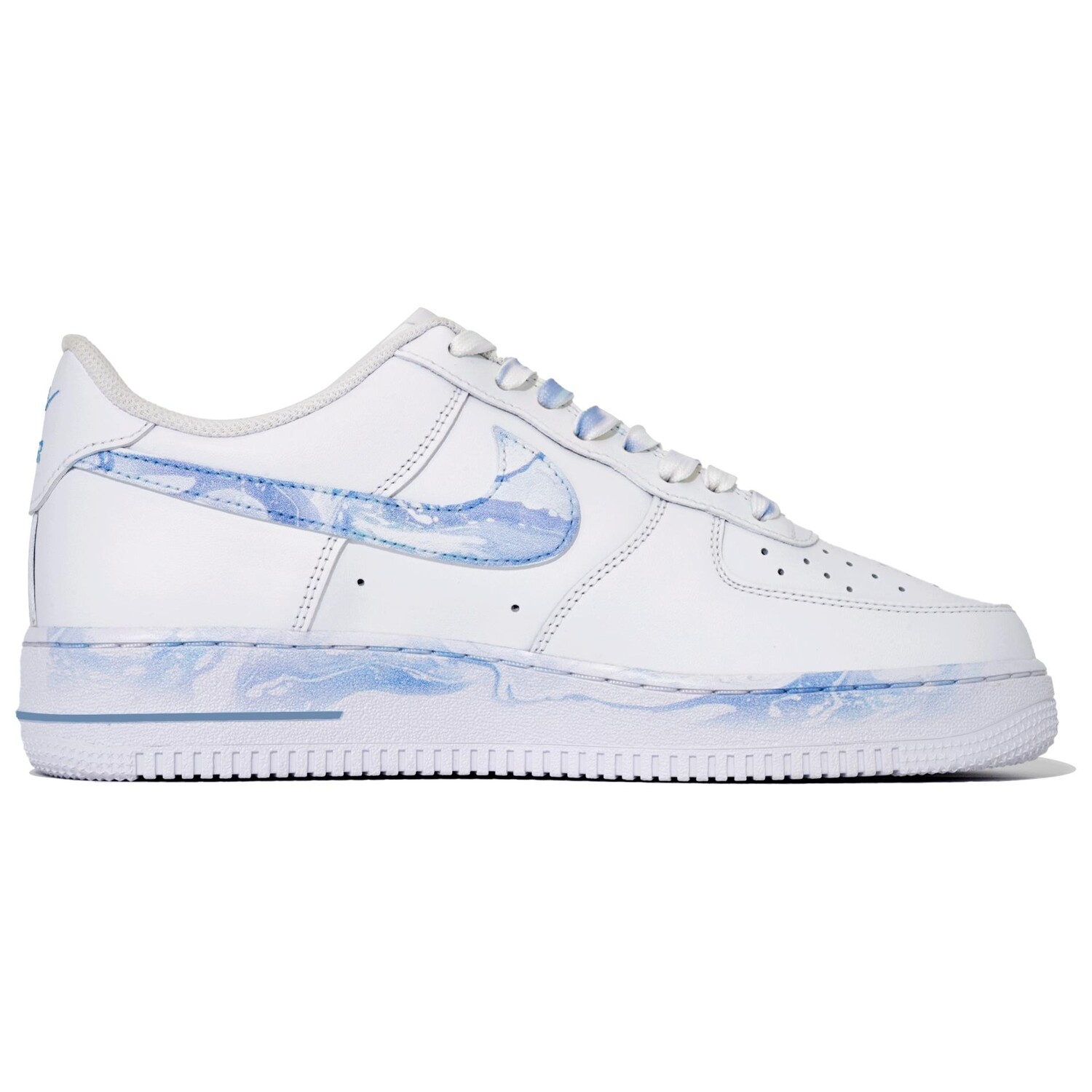 Кроссовки Nike Air Force 1 Skateboarding Shoes Unisex Low-top Blue, белый — фото 3