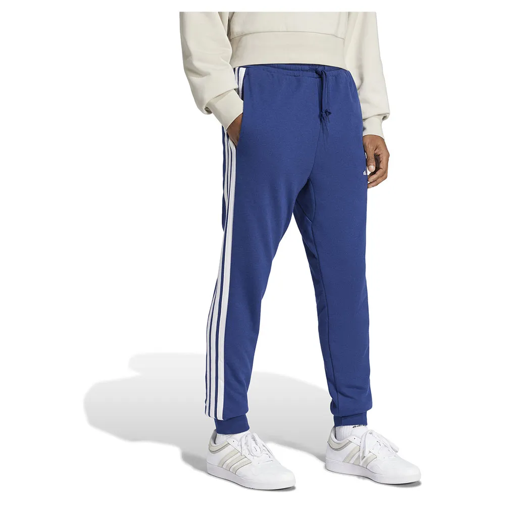 Джоггеры adidas Essential 3 Stripes French Terry, синий — фото 4