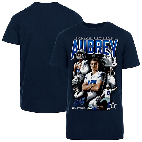 Футболка Youth Brandon Aubrey Navy Dallas Cowboys Fanatics — фото 2