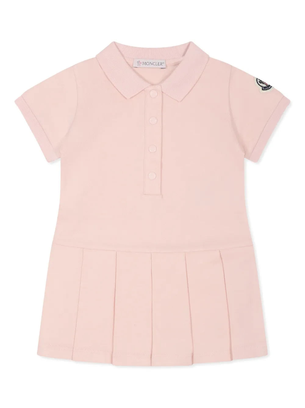 

Платье с пуговицами Moncler Enfant, розовый