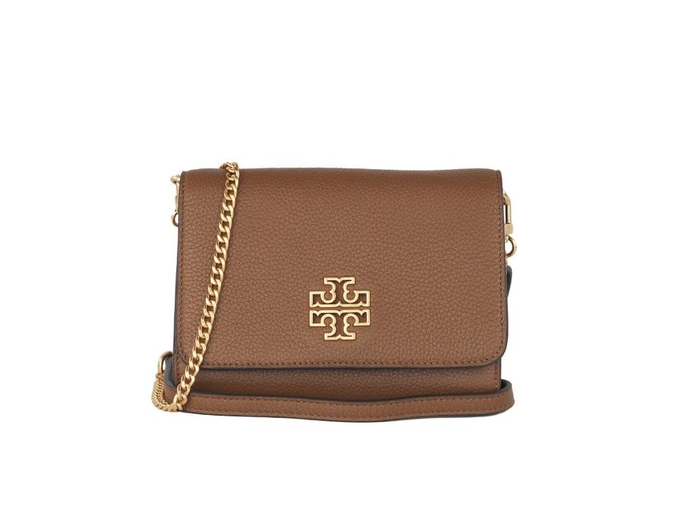 

Кошелек Britten Moose из шагреневой кожи с цепочкой, сумка через плечо Tory Burch