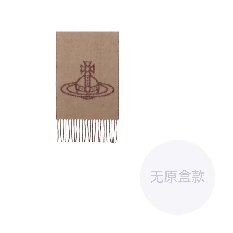 

Шерстяные вязаные шарфы для женщин/Red Vivienne Westwood, коричневый/красный