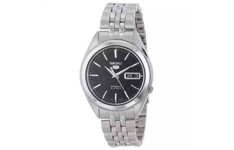 

SEIKO Часы Men's 5 Watch, Black Dial