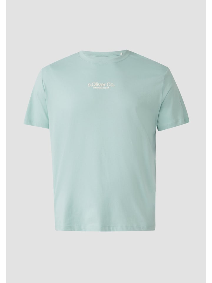 

Футболка цвета 60D1_светло-бирюзовый s.Oliver, Зеленый, Футболка цвета 60D1_светло-бирюзовый s.Oliver