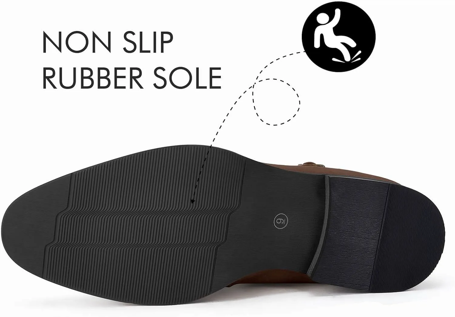 

Мужские челси ботинки, туфли с пряжкой, чукка, мотоциклетные, удобные для ходьбы, короткие ботильоны Coutgo, темно-коричневый