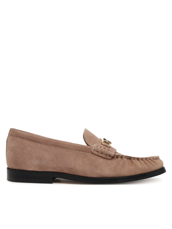 Низкие туфли Soft Suede Horsebit Loafer FW0FW08649 Tommy Hilfiger, бежевый
