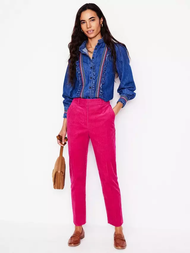 

Брюки Boden Kew Cord, цвет cherry/jam
