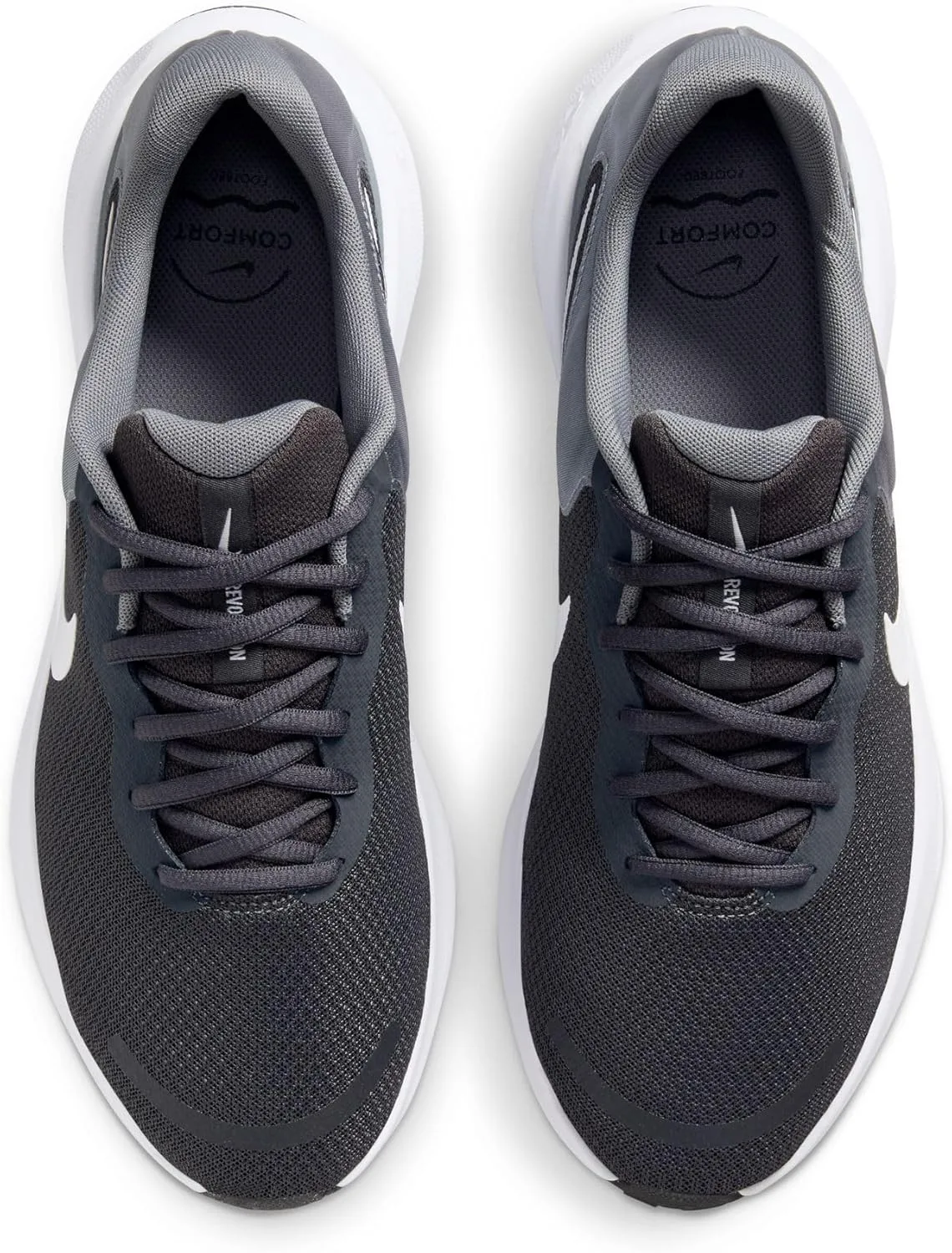 Мужские кроссовки Nike Revolution 7, белый/черный/серый — фото 4
