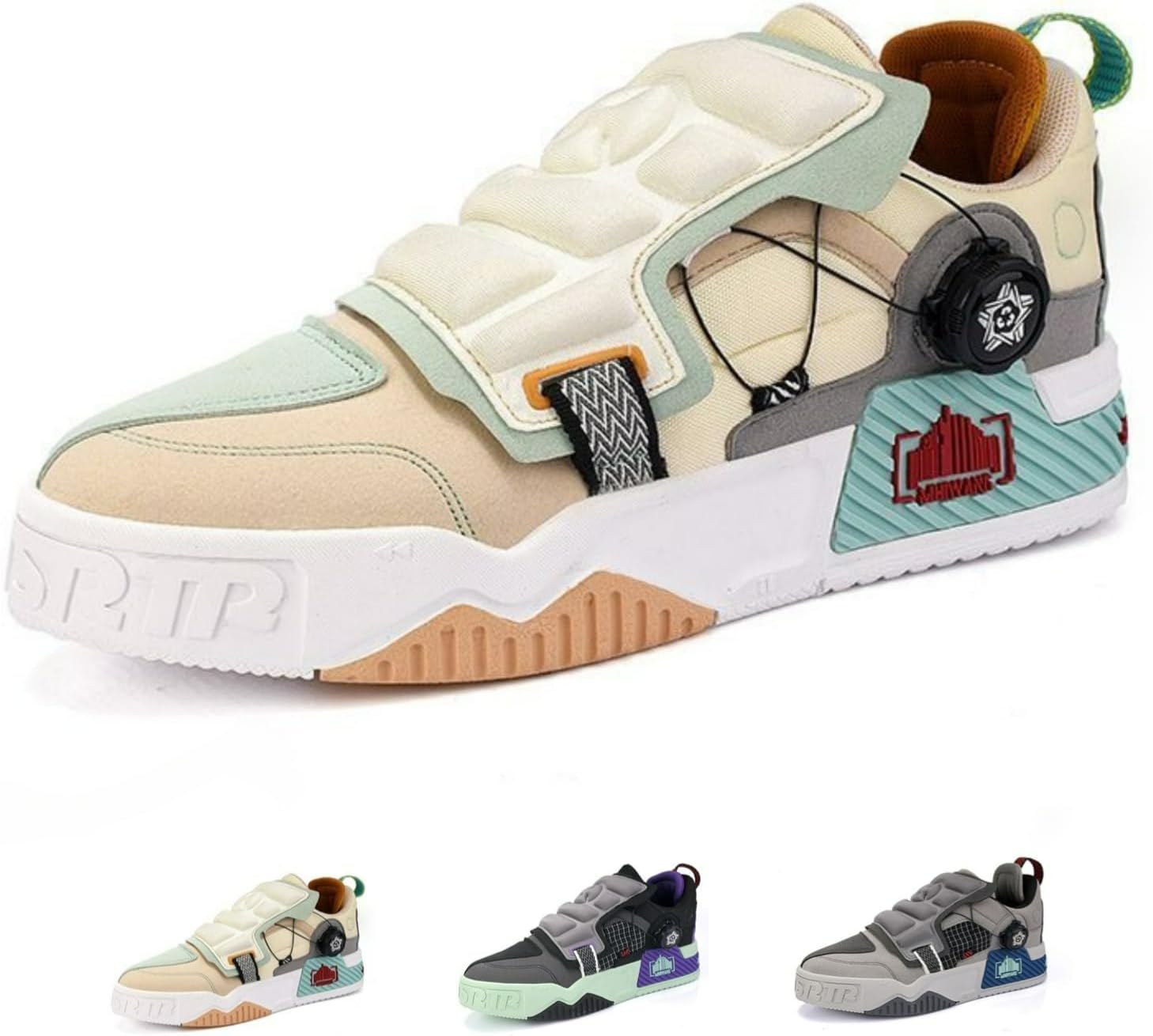 

Мужские ретро-кроссовки MACEFIL, повседневные, с массивной платформой, модные, стиль «папиные кроссовки», не скользящие, удобные, для улицы и прогулок по набережной, бежевый