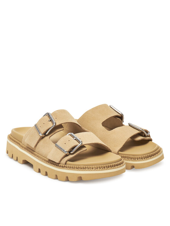 Мюли Tjw Double Strap Sandal Suede EN0EN02797 Tommy Jeans, коричневый — фото 2