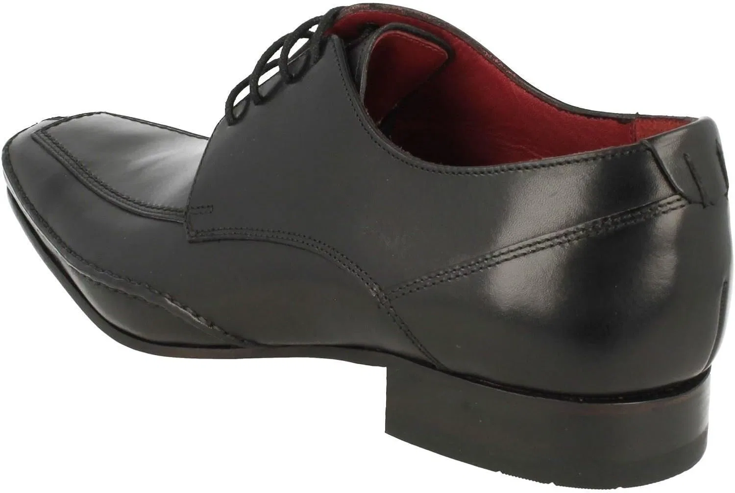 Мужские кожаные туфли Loake Hurst на шнуровке, Black — фото 3