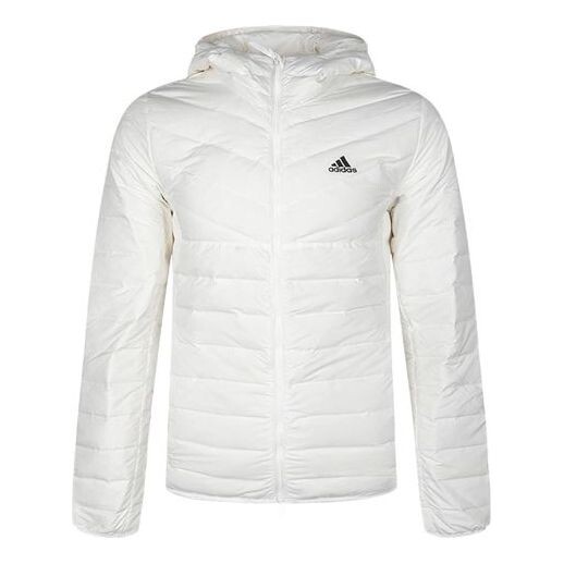 

Пуховик adidas protection against cold Stay Warm hooded Sports Down Jacket White, белый