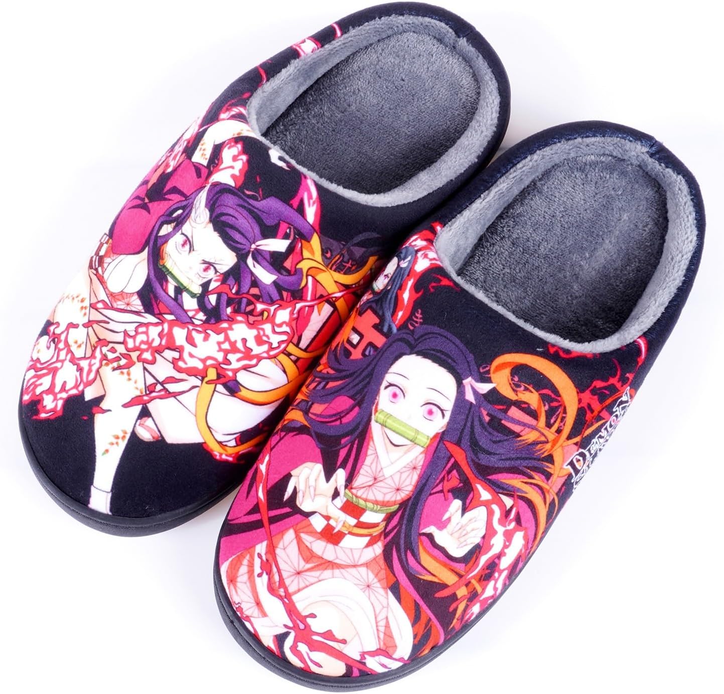 

Домашние тапочки в стиле аниме для женщин и мужчин, пушистые, зимние, противоскользящие, для дома и улицы Wanhongyue, B