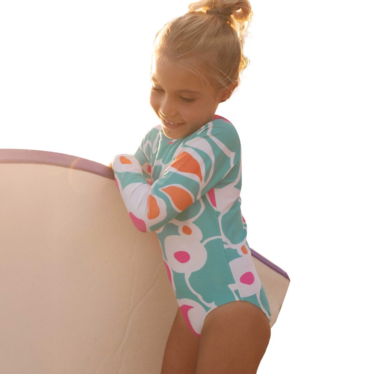 

Цельнокроеный купальник с длинным рукавом для девочек Nani Swimwear, цвет ella