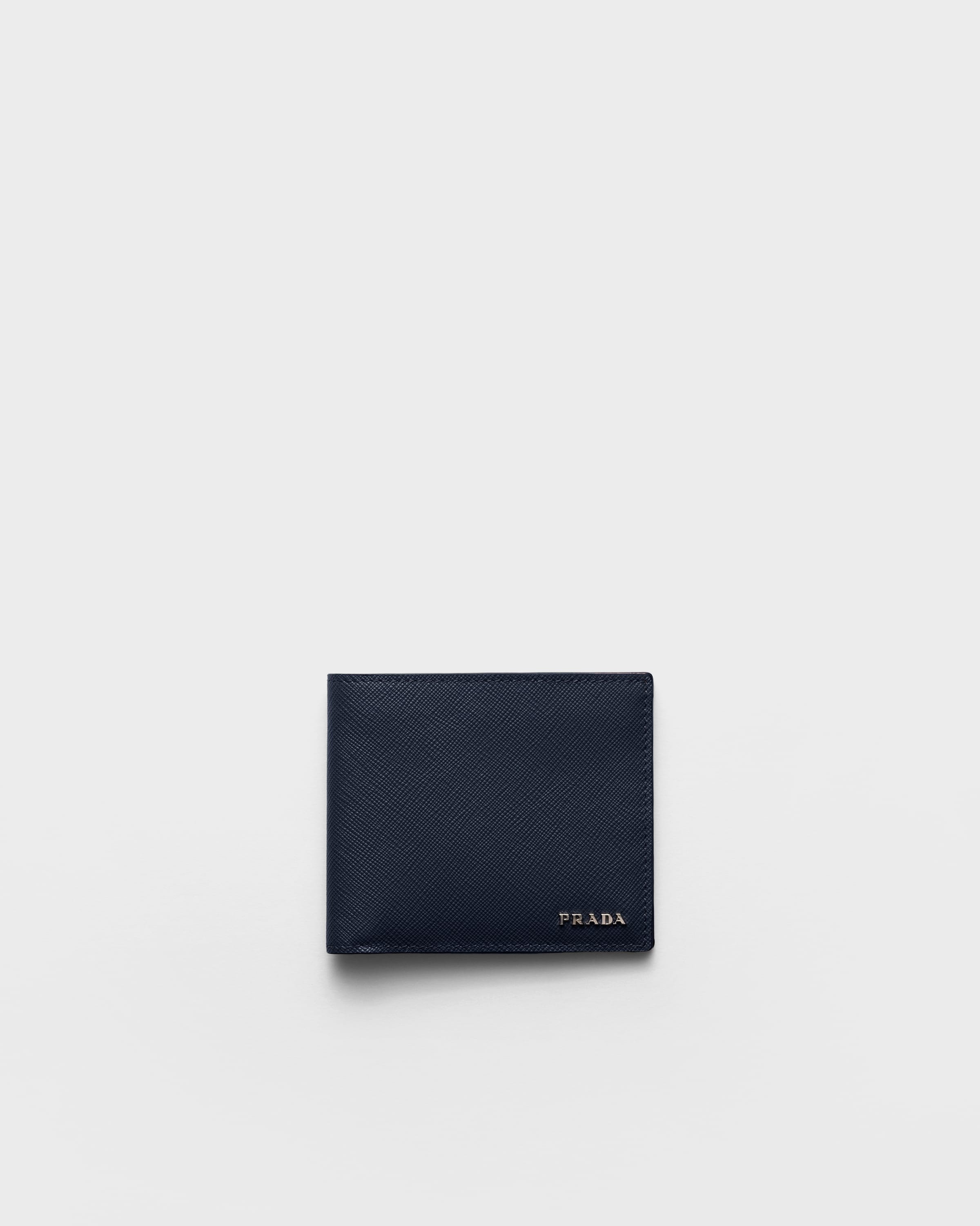 

Кошелек из сафьяновой кожи Prada, серый