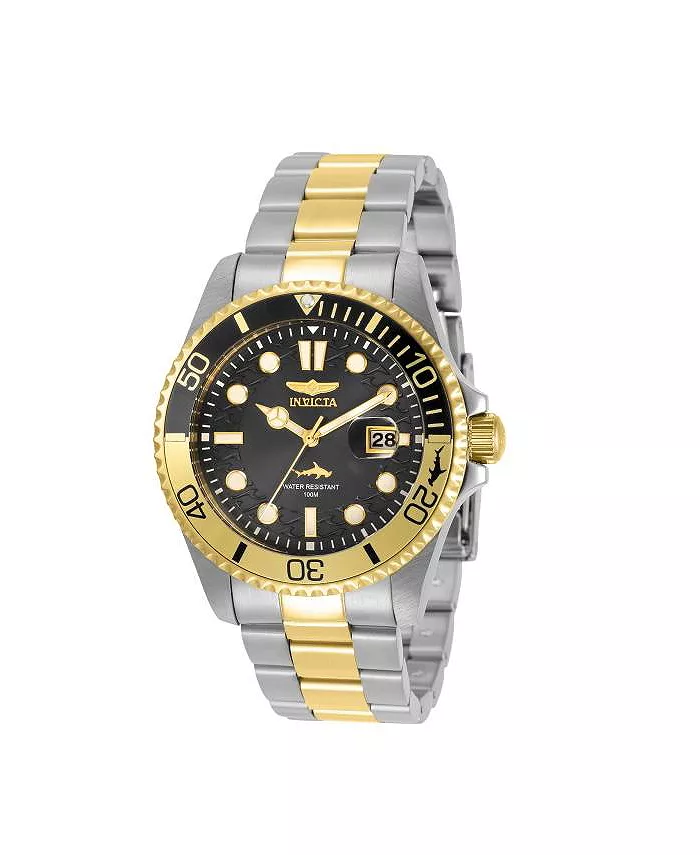 

Мужские часы 30944 Pro Diver Quartz с черным циферблатом и тремя стрелками Invicta