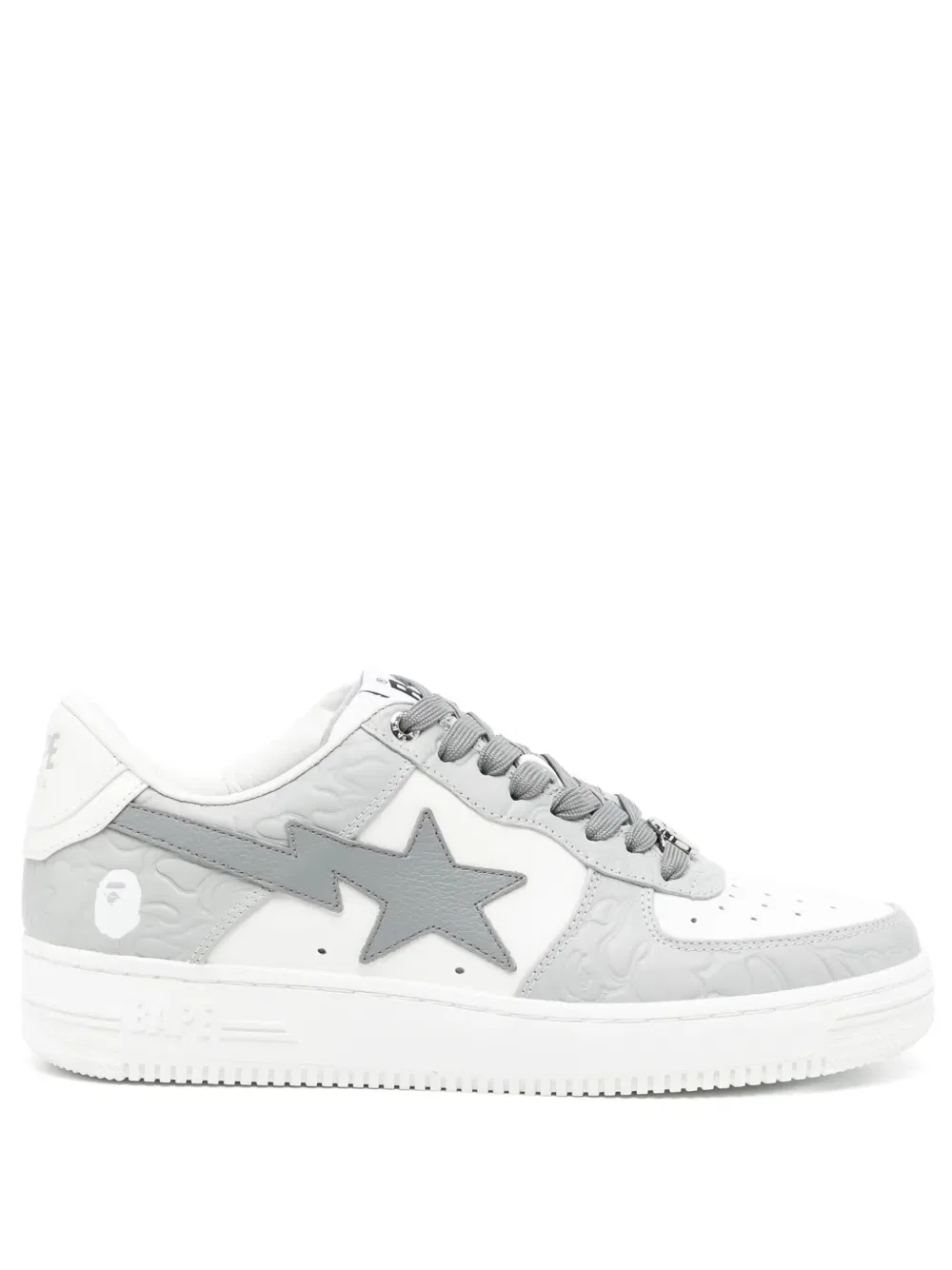Кожаные кроссовки Sta A Bathing Ape, серый
