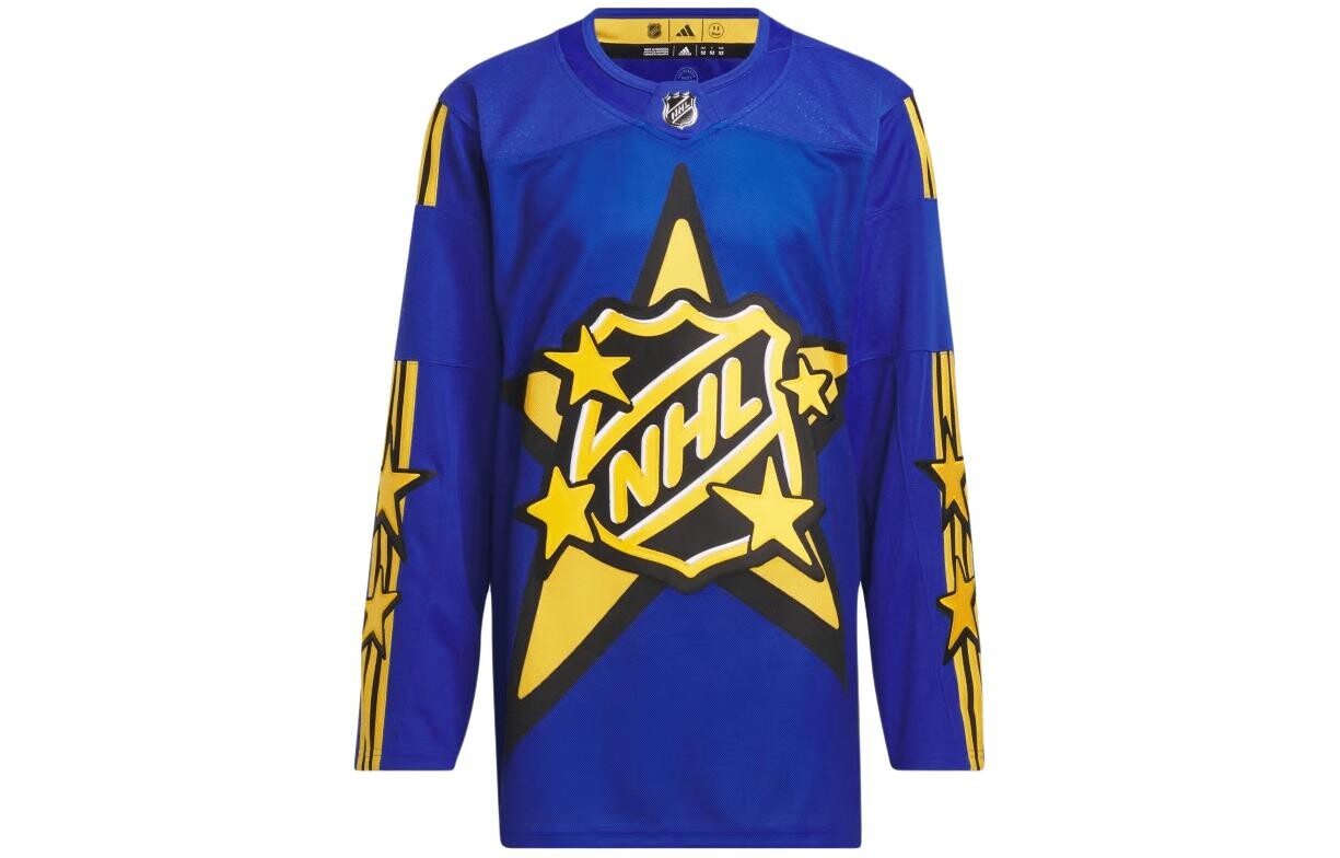 

Draw House X NHL Совместная регбийная майка для мужчин, синяя Adidas, синий