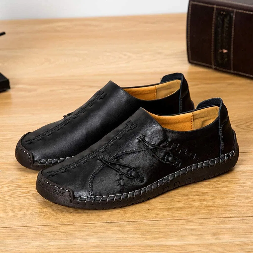 Лоферы мужские кожаные, Moccasins, Black Asifn — фото 3