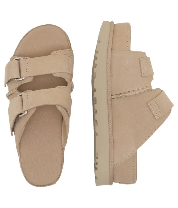 Тапочки из кожи Goldenstar Hi Slide Ugg, бежевый — фото 4
