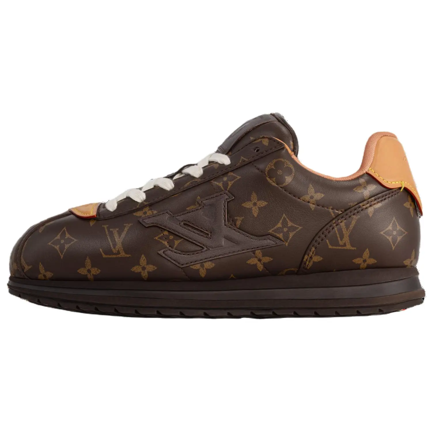 LOUIS VUITTON Низкие повседневные кроссовки унисекс Buttersoft Collaboration FW25, темно-коричневые