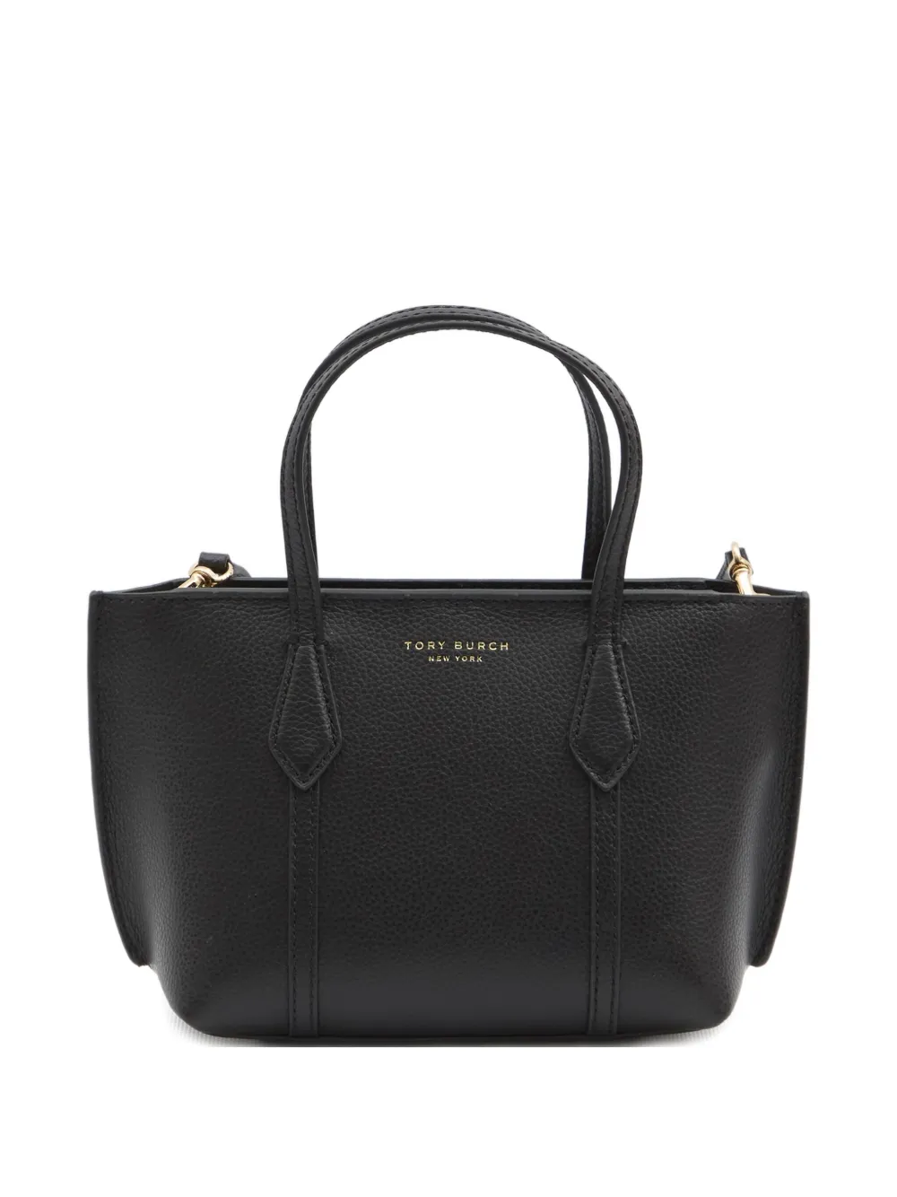 

Сумка через плечо Mini Perry с застежкой-молнией Tory Burch, черный